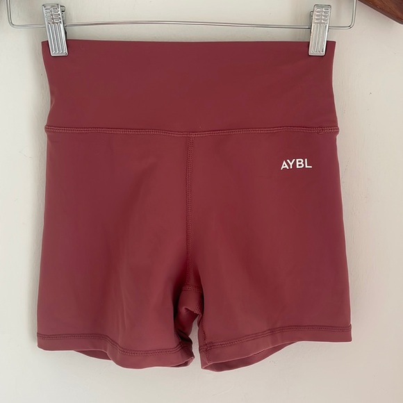 AYBL Pants - AYBL Balance Biker Shorts Women’s Sz Small Dusty Rose Workout Athletic Sporty